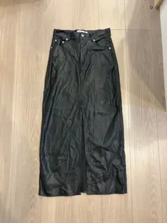 ZARA ブラック レザー タイトスカート