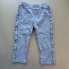 サイドフリル パンツ ライトブルー キッズ