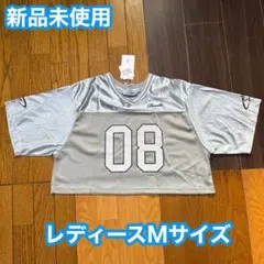 クロップド　メッシュ　シャツ　スポーツ　カジュアル　Mサイズ　新品　ダンス　半袖