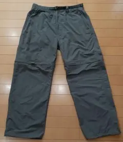 GU コンバーチブルワイドパンツ グレー L