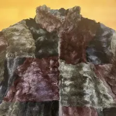 ビンテージ！パッチワークラビットファージャケット