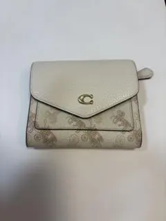 【極美品】COACH　コーチ　二つ折り財布 ウィズホースアンドキャリッジ