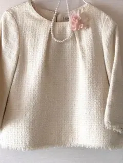 B:MING by BEAMS♡ビームス　ツイード長袖プルオーバートップ