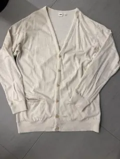 クリーム色カーディガン M