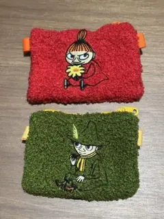 【新品未使用】MOOMINもふもふポーシェット(ポーチ) 3種セット
