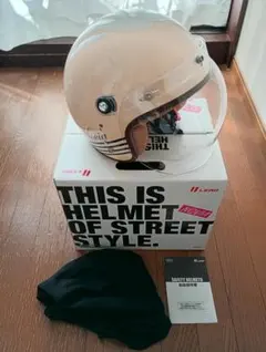 中古美品！LEAD Novia ベージュ ジェットヘルメットのサムネイル