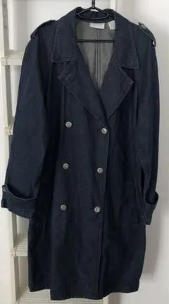 LIZ CLAIBORNE ダークブルー トレンチコート