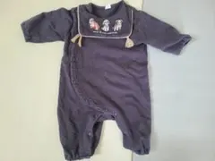 バースデイ　コトリ　cottoli　ベビー　カバーオール　グレー　60～70cm