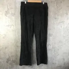 Y5583古着　無地パンツ　パジャマパンツ　黒　90s Y2K