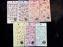 【国内正規品】ボンボンドロップシール サンリオ 7枚セット ぷっくり 3D