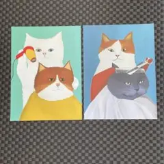 猫キャンバス　2枚