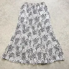 JOURNAL STANDARD relume 小花柄フレアスカート ホワイト