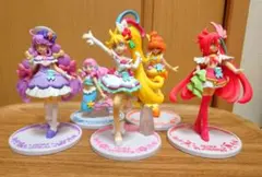 トロピカルージュプリキュア　キューティーフィギュア　食玩 5点セット