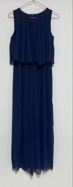 ネイビー ズボン ロング丈フォーマル パーティドレス お呼ばれドレス