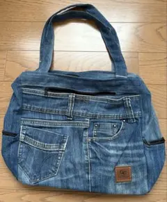 【デニム⭐︎トートバッグ】ポケット付き