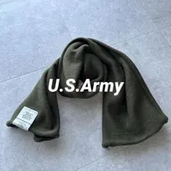 米軍 ウールマフラー アメリカ軍 ミリタリー ストール カーキ OD 実物 希少