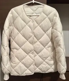 アイボリー キルティングジャケット　ソニョナラ