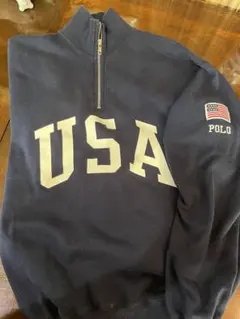 Polo Sport USAプリント S（M〜）サイズ ネイビー
