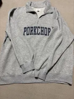 8*組様 CORISCO PORKCHOP ハーフジップ スウェット グレー Xのサムネイル