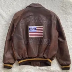 美品 90s A-2 G-1 短丈 フライトジャケット ヴィンテージ Mサイズ 希少】90s 短丈 ヴィンテージ フライトレザージャケット 本革 L