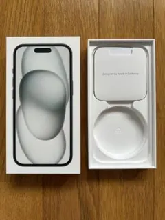 空箱のみ　iPhone15 黒　Appleシール・SIMピン・初期フィルム付