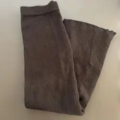 リブ編み ブラック ニットスカート