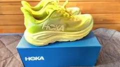 ［美品]HOKA ランニングシューズ クリフトン10 25.5cm