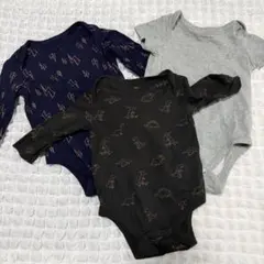 babyGAP ボディースーツ　長袖2枚(3-6m)半袖1枚(6-12m)
