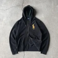 POLO RALPH LAUREN ビッグポニー ダブルジップパーカー ブラック
