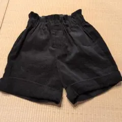 黒 コーデュロイ ハーフパンツ 130サイズ