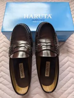 HARUTA ジャマイカ ブラウン ローファー 4505 23cm