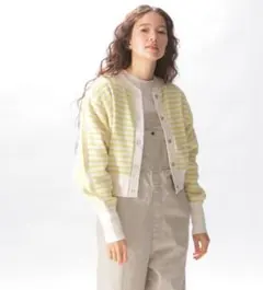 【Niko and…】ストライプカーディガン Lサイズ