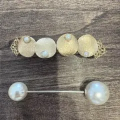 エレガントパール付きヘアピン