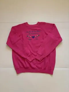 Hanes USA製 グランマ刺繍スウェット ピンク 90s ラグラン