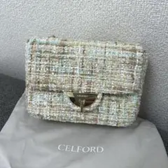 CELFORD ツイードチェーンショルダーバッグのサムネイル