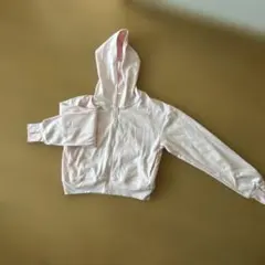 ＧＵ　sサイズ、フード付き薄いピンクパーカー