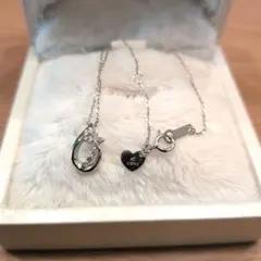 4℃ K18WG ダイヤモンドネックレス 2010 X