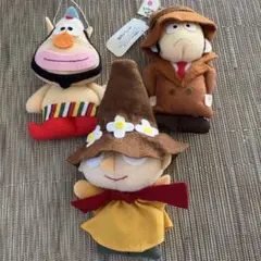 フェルト製マスコットバッチ3個セット スナフキン　BANDAI ムーミン