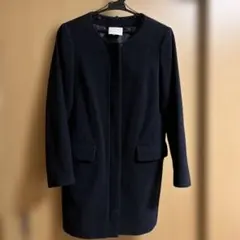 (美品)ウール100% EMMA JAMES ネイビー ロングコート