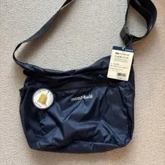 【新品未使用】モンベルポケッタブルライトショルダーバッグS ネイビー