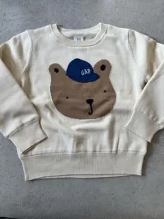 GAP クマのニットセーター 100cm 裏起毛