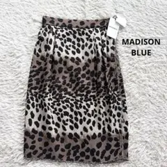 新品タグ付 MADISONBLUE レオパード ジャガードスカート サイズ01