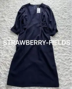 STRAWBERRY-FIELDS ネイビー ロングワンピース ネイビーのサムネイル