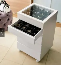 【ディノス】【グリシャ　ジュエリーチェスト】 ホワイト【未使用に近い】