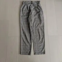 GUチェック柄ゴム入りウエストパンツ サイズ150のサムネイル