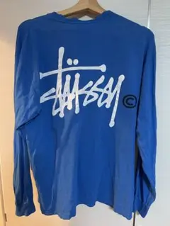 Stussy ステューシー ロンT 長袖　BASIC LOGO ブルー