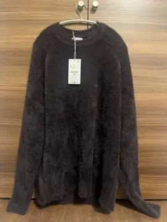 【新品（タグ付き） ZARA クルーネックニット ダークグレー Mサイズのサムネイル