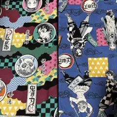 鬼滅の刃キャラクター生地 はぎれ セット