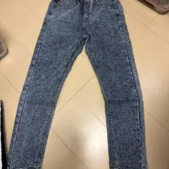 ライトブルーデニム ストレートレッグパンツ