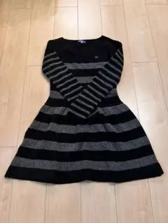 美品 即日発送 バーバリー BURBERRY ブルーレーベル ワンピース ニット